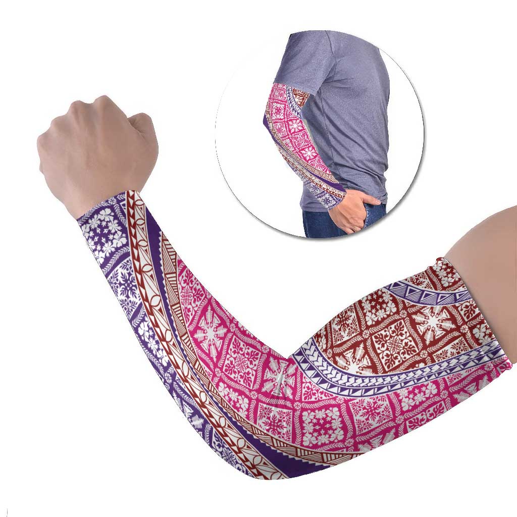 Hawaiian Quilt Pattern Arm Sleeves Sweet Color Mixed LT01 Set of 2 Pink - Polynesian Pride