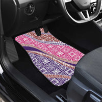 Hawaiian Quilt Pattern Car Mats Sweet Color Mixed - Polynesian Pride