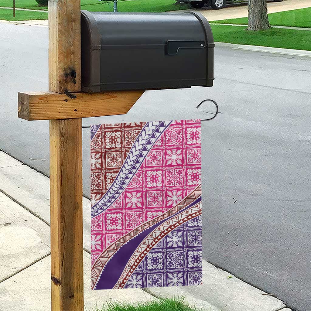 Hawaiian Quilt Pattern Garden Flag Sweet Color Mixed - Polynesian Pride