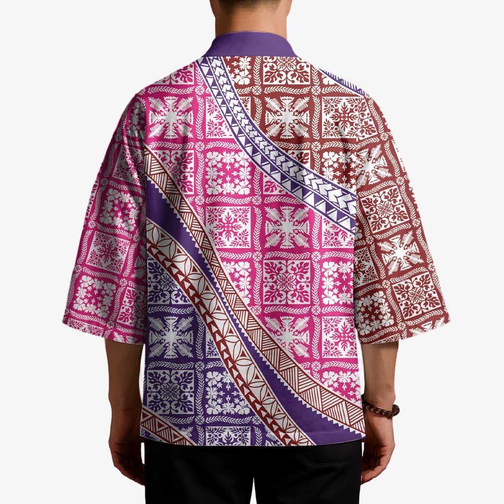 Hawaiian Quilt Pattern Kimono Sweet Color Mixed - Polynesian Pride