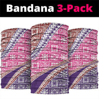 Hawaiian Quilt Pattern Neck Gaiter Sweet Color Mixed - Polynesian Pride