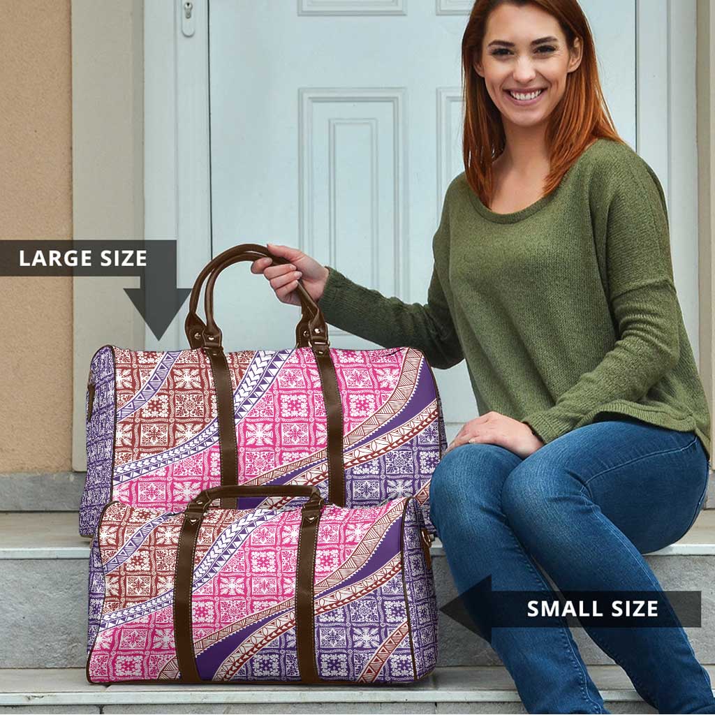 Hawaiian Quilt Pattern Travel Bag Sweet Color Mixed - Polynesian Pride