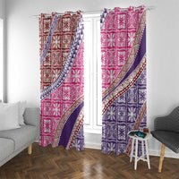 Hawaiian Quilt Pattern Window Curtain Sweet Color Mixed - Polynesian Pride
