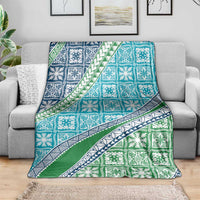 Hawaiian Quilt Pattern Blanket Fresh Color Mixed - Polynesian Pride