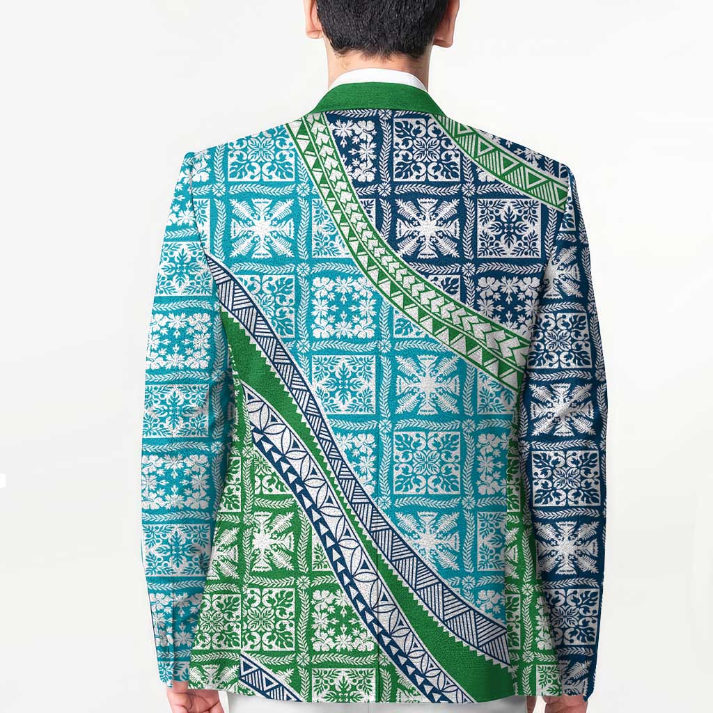 Hawaiian Quilt Pattern Blazer Fresh Color Mixed - Polynesian Pride