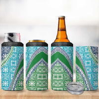 Hawaiian Quilt Pattern 4 in 1 Can Cooler Tumbler Fresh Color Mixed - Polynesian Pride