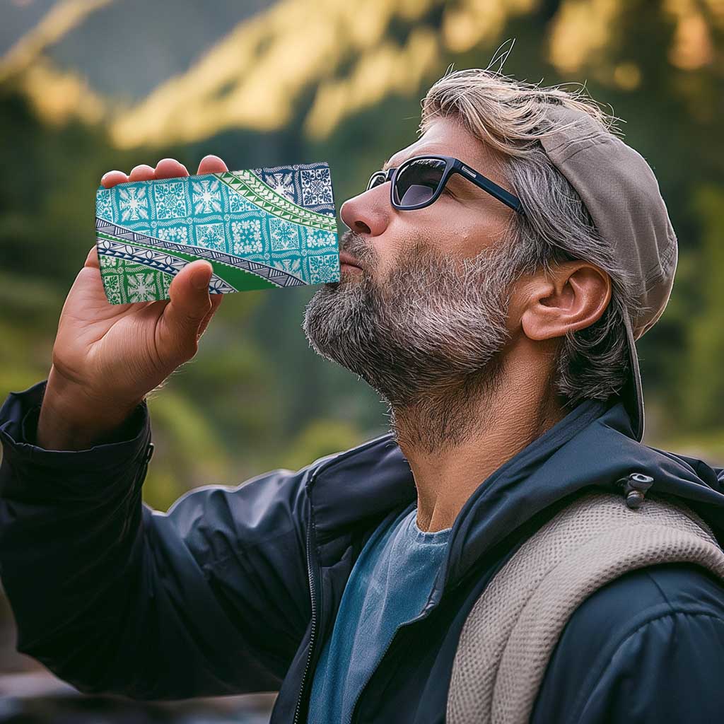 Hawaiian Quilt Pattern 4 in 1 Can Cooler Tumbler Fresh Color Mixed - Polynesian Pride