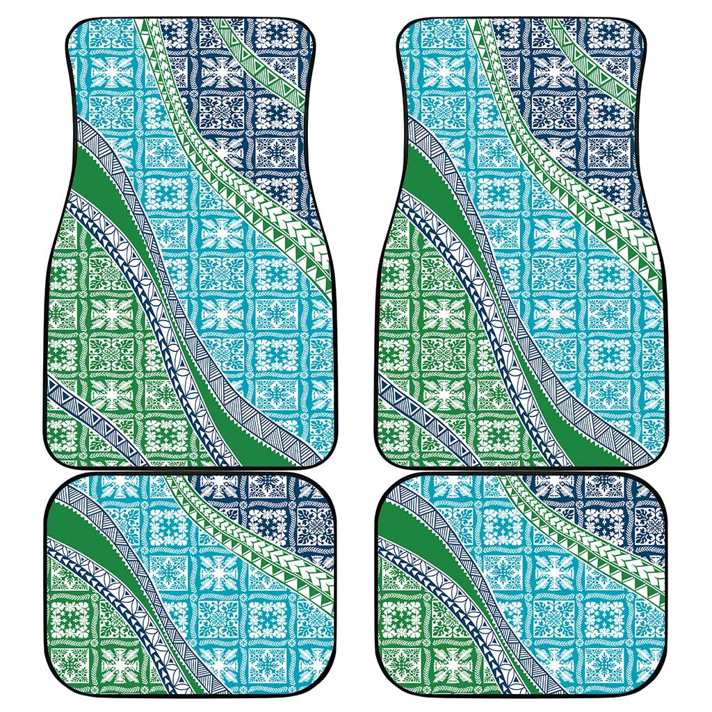 Hawaiian Quilt Pattern Car Mats Fresh Color Mixed - Polynesian Pride