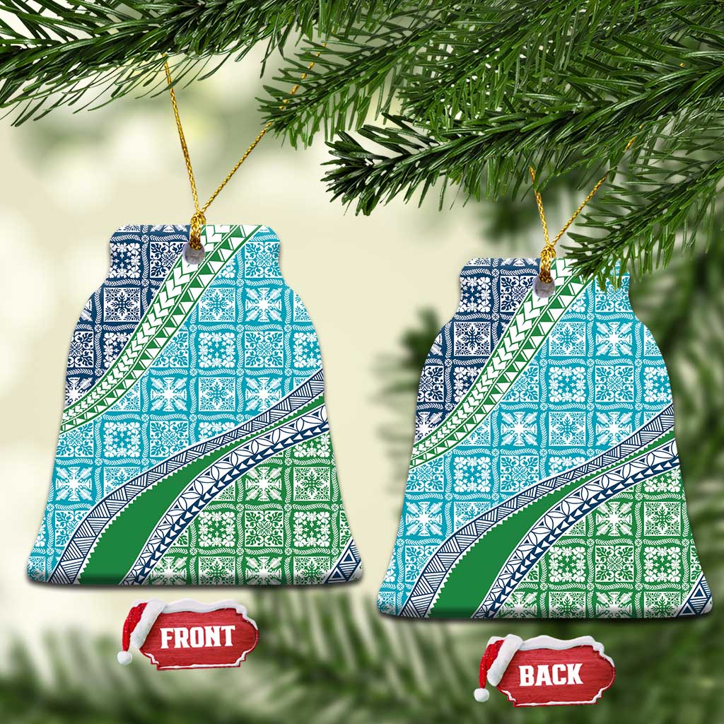 Hawaiian Quilt Pattern Ceramic Ornament Fresh Color Mixed - Polynesian Pride