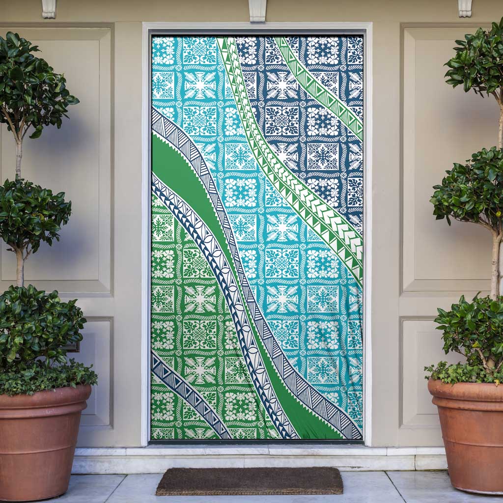 Hawaiian Quilt Pattern Door Cover Fresh Color Mixed - Polynesian Pride