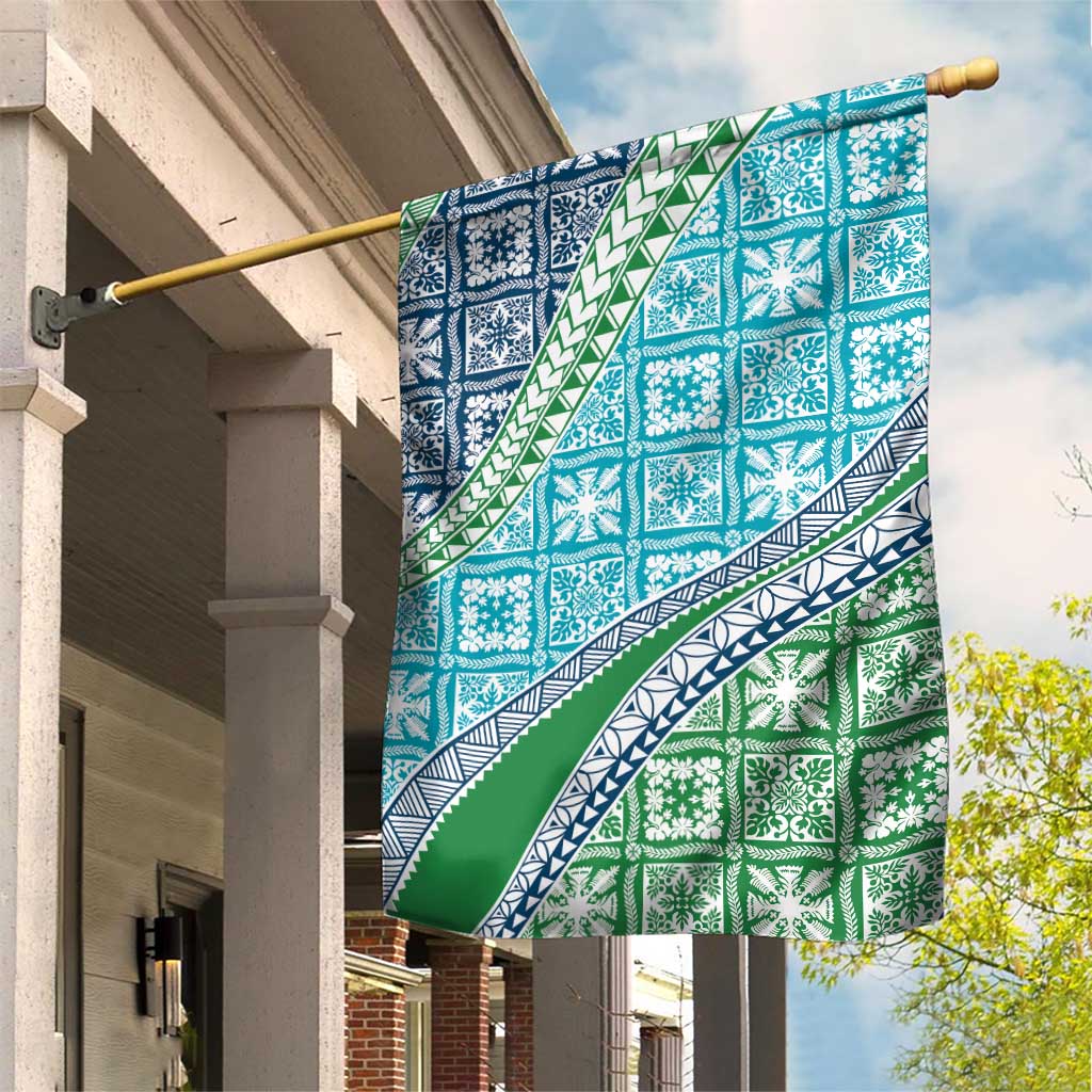 Hawaiian Quilt Pattern Garden Flag Fresh Color Mixed - Polynesian Pride