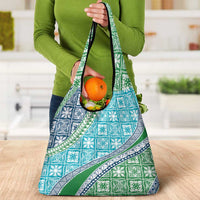 Hawaiian Quilt Pattern Grocery Bag Fresh Color Mixed - Polynesian Pride