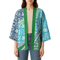 Hawaiian Quilt Pattern Kimono Fresh Color Mixed - Polynesian Pride