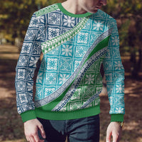 Hawaiian Quilt Pattern Ugly Christmas Sweater Fresh Color Mixed - Polynesian Pride