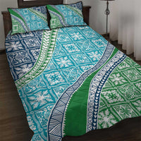 Hawaiian Quilt Pattern Quilt Bed Set Fresh Color Mixed - Polynesian Pride
