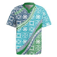 Hawaiian Quilt Pattern Rugby Jersey Fresh Color Mixed - Polynesian Pride
