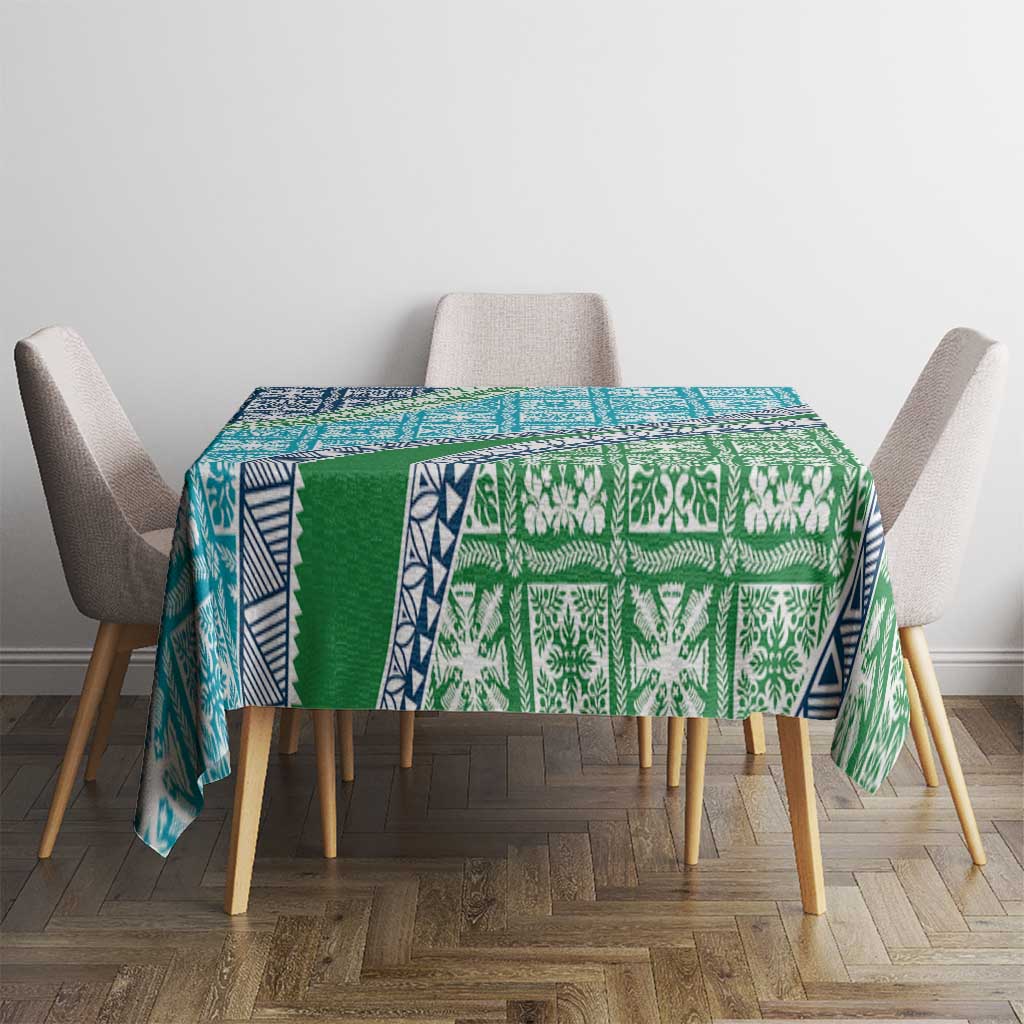 Hawaiian Quilt Pattern Tablecloth Fresh Color Mixed - Polynesian Pride