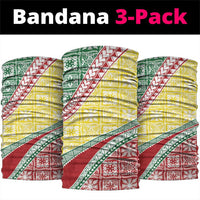 Hawaiian Quilt Pattern Neck Gaiter Special Color Mixed - Polynesian Pride