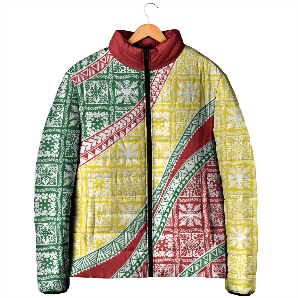 Hawaiian Quilt Pattern Padded Jacket Special Color Mixed LT01 - Polynesian Pride