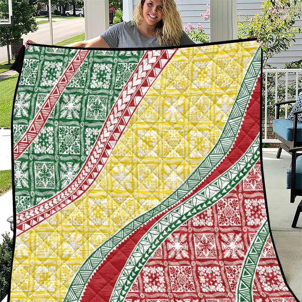 Hawaiian Quilt Pattern Quilt Special Color Mixed LT01 Multicolor - Polynesian Pride