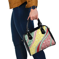 Hawaiian Quilt Pattern Shoulder Handbag Special Color Mixed - Polynesian Pride