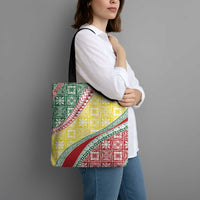 Hawaiian Quilt Pattern Tote Bag Special Color Mixed - Polynesian Pride