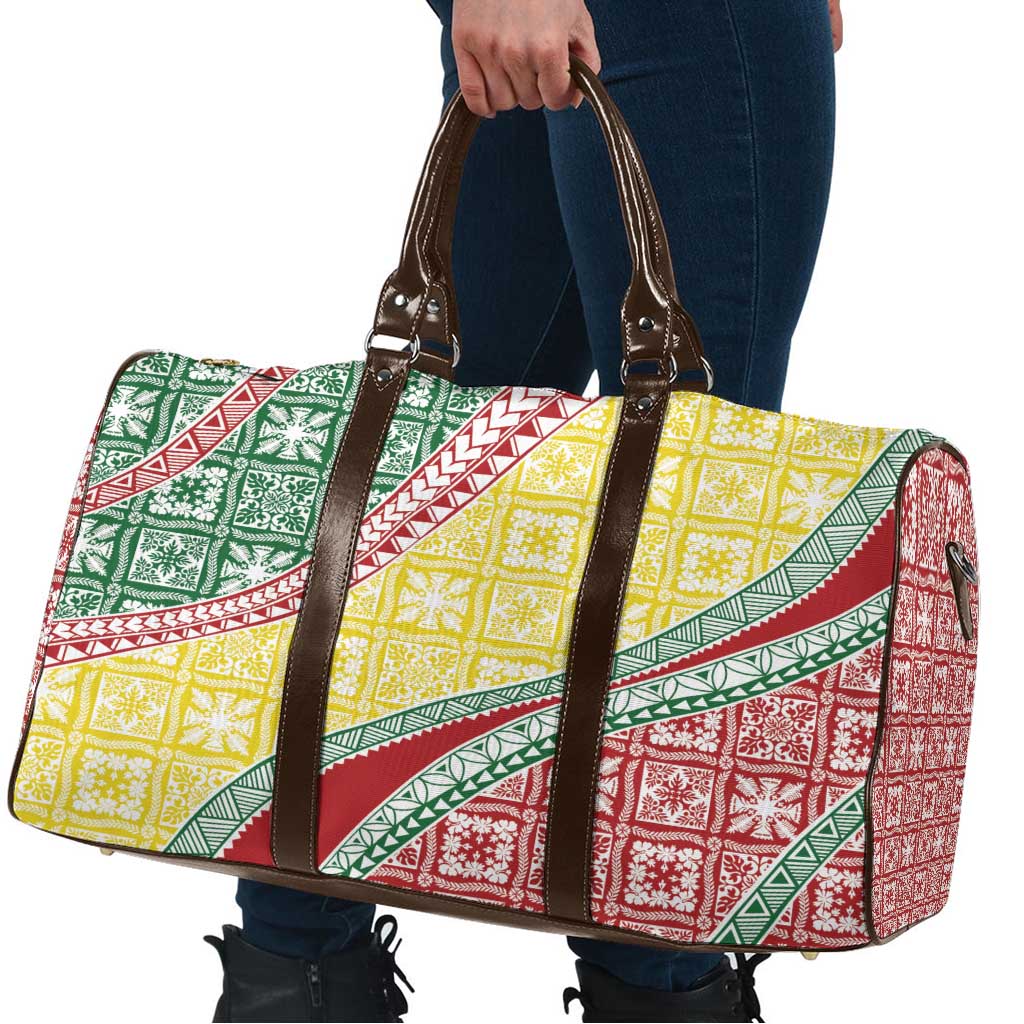 Hawaiian Quilt Pattern Travel Bag Special Color Mixed - Polynesian Pride