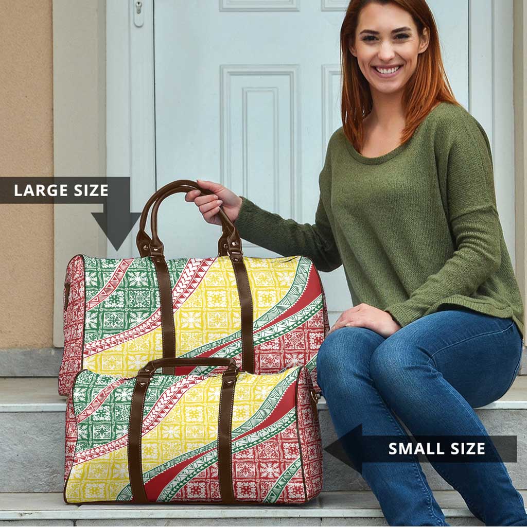 Hawaiian Quilt Pattern Travel Bag Special Color Mixed - Polynesian Pride