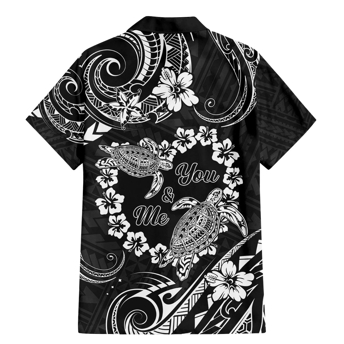 Polynesian Turtle Valentine Family Matching Mermaid Dress and Hawaiian Shirt You And Me Hibiscus Heart LT01 - Polynesian Pride