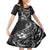 Polynesian Turtle Valentine Family Matching Puletasi and Hawaiian Shirt You And Me Hibiscus Heart LT01 Daughter's Dress Black - Polynesian Pride