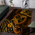 Polynesian Turtle Valentine Area Rug You And Me Gold Hibiscus Heart LT01 Gold - Polynesian Pride