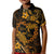 Polynesian Turtle Valentine Kid Polo Shirt You And Me Gold Hibiscus Heart LT01 Kid Gold - Polynesian Pride