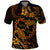 Polynesian Turtle Valentine Polo Shirt You And Me Gold Hibiscus Heart LT01 Gold - Polynesian Pride