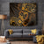 Polynesian Turtle Valentine Tapestry You And Me Gold Hibiscus Heart LT01 Gold - Polynesian Pride