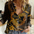 Polynesian Turtle Valentine Women Casual Shirt You And Me Gold Hibiscus Heart LT01 Female Gold - Polynesian Pride