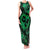 Polynesian Turtle Valentine Family Matching Tank Maxi Dress and Hawaiian Shirt You And Me Green Hibiscus Heart LT01 Mom's Dress Green - Polynesian Pride
