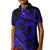 Polynesian Turtle Valentine Kid Polo Shirt You And Me Navy Blue Hibiscus Heart LT01 Kid Blue - Polynesian Pride