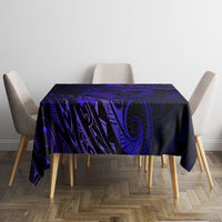 Polynesian Turtle Valentine Tablecloth You And Me Navy Blue Hibiscus Heart LT01 - Polynesian Pride