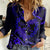 Polynesian Turtle Valentine Women Casual Shirt You And Me Navy Blue Hibiscus Heart LT01 Female Blue - Polynesian Pride