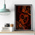 Polynesian Turtle Valentine Canvas Wall Art You And Me Orange Hibiscus Heart LT01 - Polynesian Pride