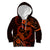Polynesian Turtle Valentine Kid Hoodie You And Me Orange Hibiscus Heart LT01 Hoodie Orange - Polynesian Pride