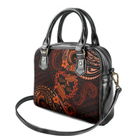 Polynesian Turtle Valentine Shoulder Handbag You And Me Orange Hibiscus Heart LT01 - Polynesian Pride