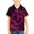 Polynesian Turtle Valentine Family Matching Off Shoulder Short Dress and Hawaiian Shirt You And Me Pink Hibiscus Heart LT01 Son's Shirt Pink - Polynesian Pride