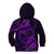 Polynesian Turtle Valentine Kid Hoodie You And Me Purple Hibiscus Heart LT01 - Polynesian Pride