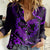 Polynesian Turtle Valentine Women Casual Shirt You And Me Purple Hibiscus Heart LT01 Female Purple - Polynesian Pride