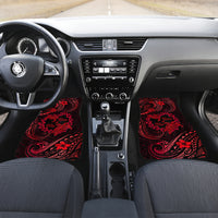 Polynesian Turtle Valentine Car Mats You And Me Red Hibiscus Heart LT01 - Polynesian Pride