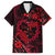 Polynesian Turtle Valentine Family Matching Tank Maxi Dress and Hawaiian Shirt You And Me Red Hibiscus Heart LT01 Dad's Shirt - Short Sleeve Red - Polynesian Pride