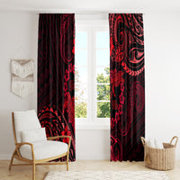 Polynesian Turtle Valentine Window Curtain You And Me Red Hibiscus Heart LT01 - Polynesian Pride