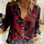 Polynesian Turtle Valentine Women Casual Shirt You And Me Red Hibiscus Heart LT01 Female Red - Polynesian Pride