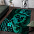 Polynesian Turtle Valentine Area Rug You And Me Turquoise Hibiscus Heart LT01 Turquoise - Polynesian Pride